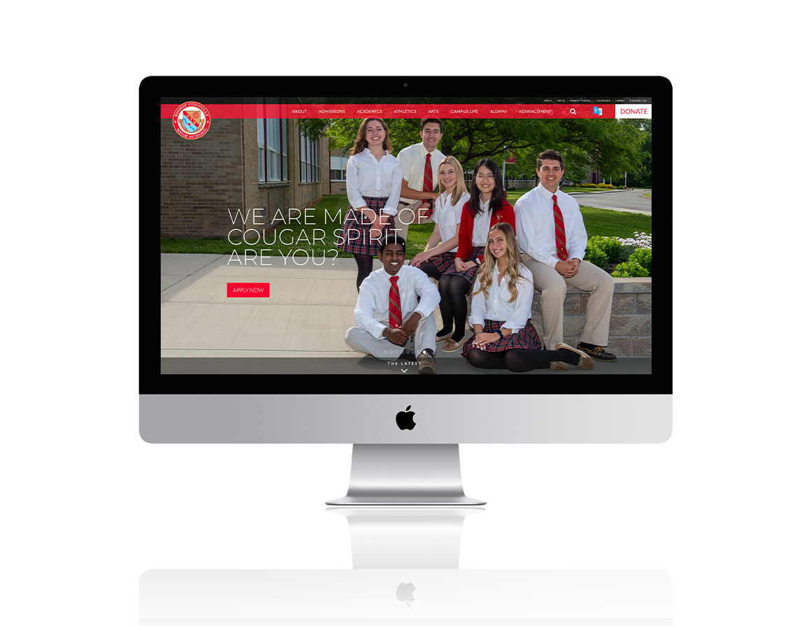 Bishop Connolly High School Website Home Page