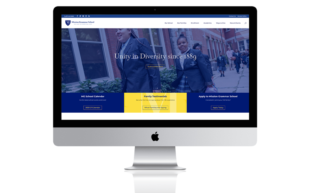 Mission Grammar School Website Home Page