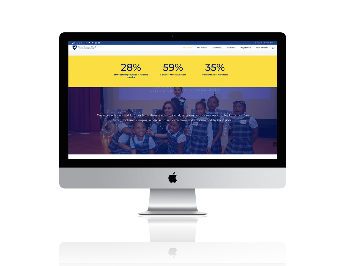 Mission Grammar School Website Design